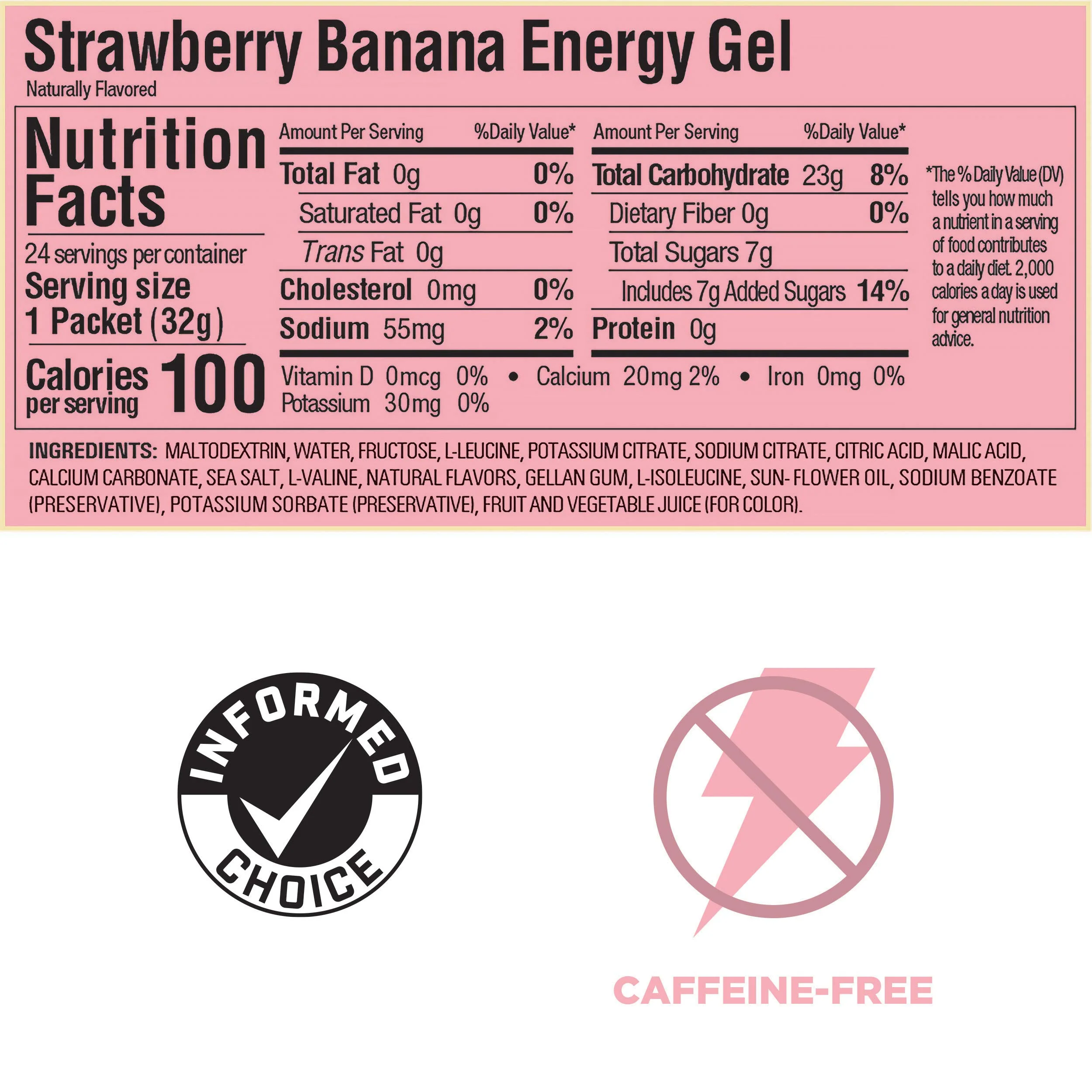 GU Energy Original Sports Nutrition Energy Gel, Vegan, Gluten-Free, Kosher, and Dairy-Free On-the-Go Energy for Any Workout, 24-Count, Strawberry Banana - Image 3