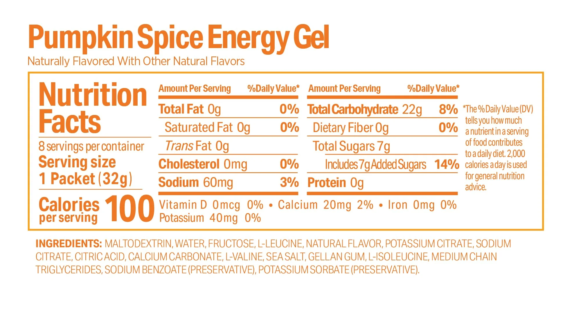 GU Energy Original Sports Nutrition Energy Gel, Vegan, Gluten-Free, Kosher, and Dairy-Free On-The-Go Energy for Any Workout, 8-Count, Pumpkin Spice - Image 3