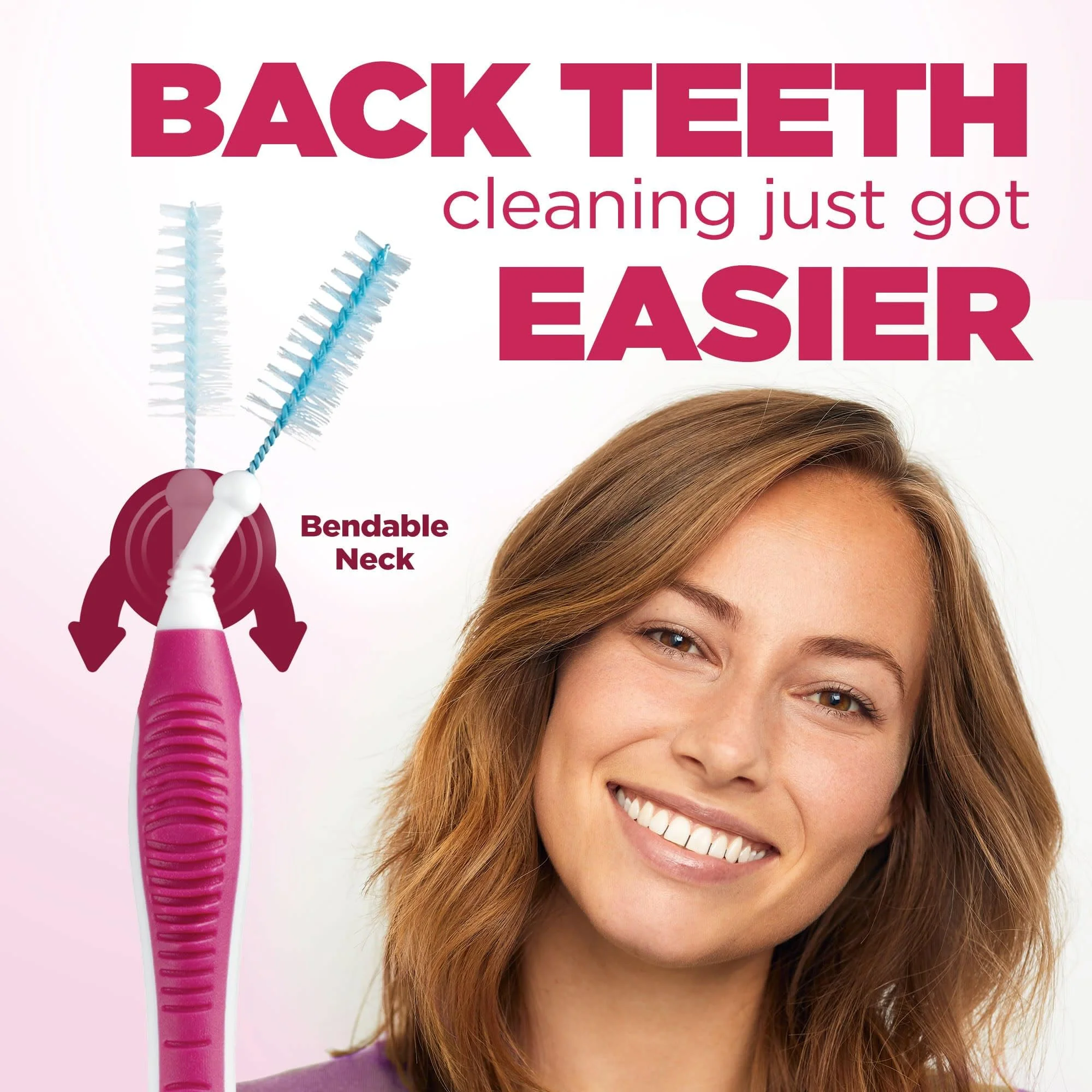 GUM Proxabrush Go-Betweens - Moderate - Interdental Brushes - Soft Bristled Dental Picks for Plaque Removal Health - Safe for Braces & Dental Devices, 10ct (Pack of 6) - Image 6