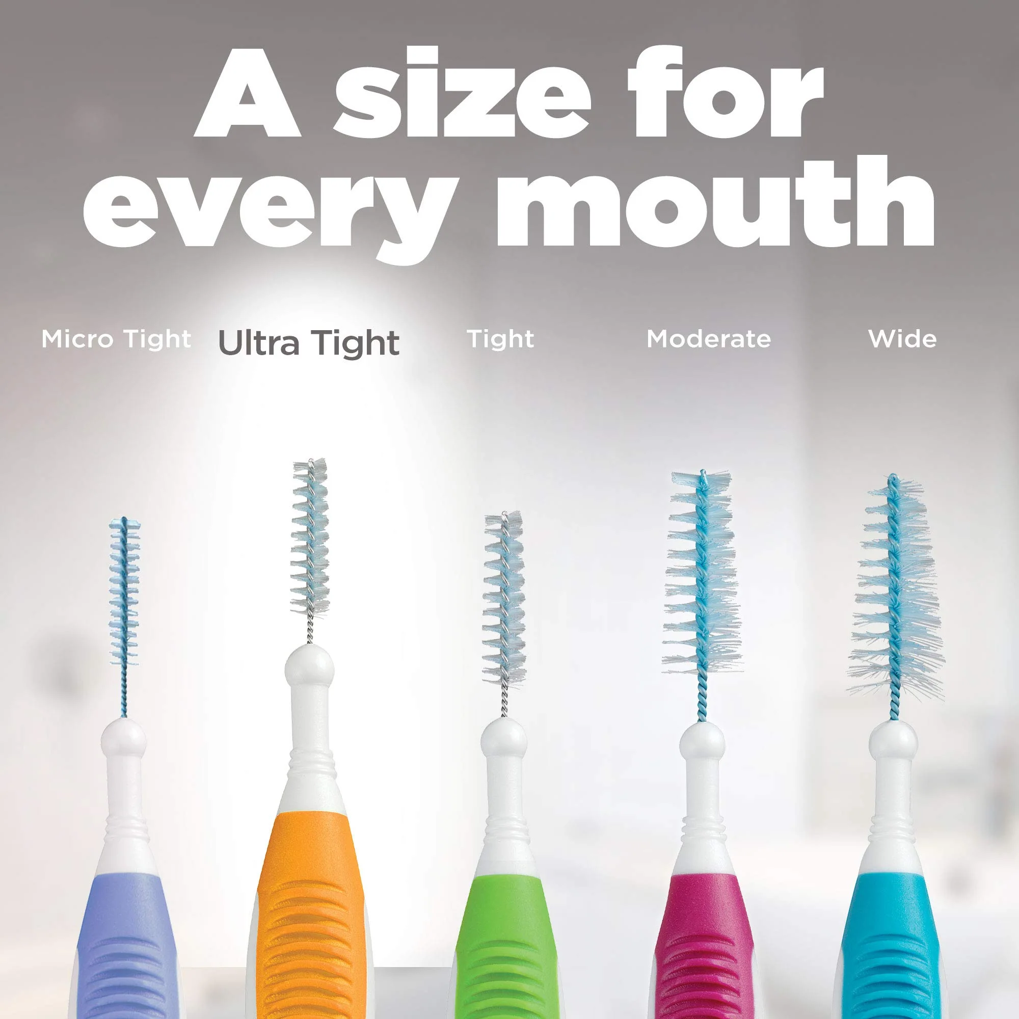 GUM Proxabrush Go-Betweens - Ultra Tight- Interdental Brushes - Soft Bristled Dental Picks for Plaque Removal Health - Safe for Braces & Dental Devices, 10 Count (Pack of 4) - Image 2