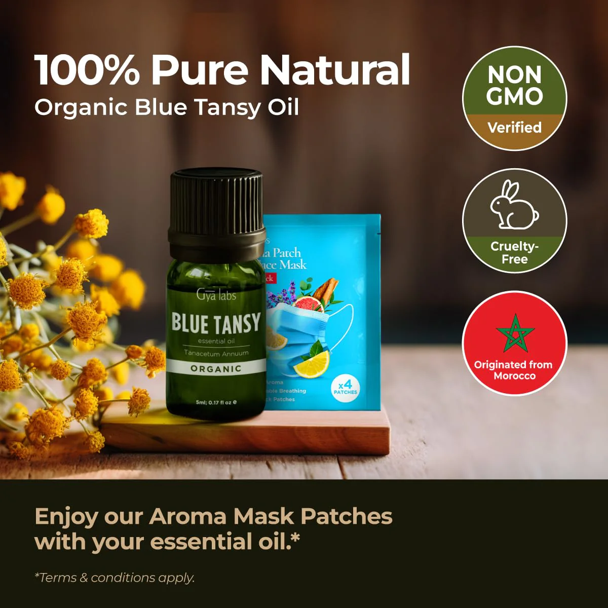 Gya Labs Blue Tansy Essential Oils for Skin - 100% Pure Natural Organic Blue Tansy Oil for Face, Diffuser, Candle Making (0.17 Fl Oz) - Image 7