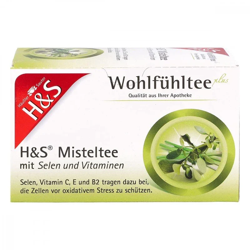 H&S Mistletoe Tea with Selenium and Vitamin Filter Bag, 20 x 2 g - Image 2