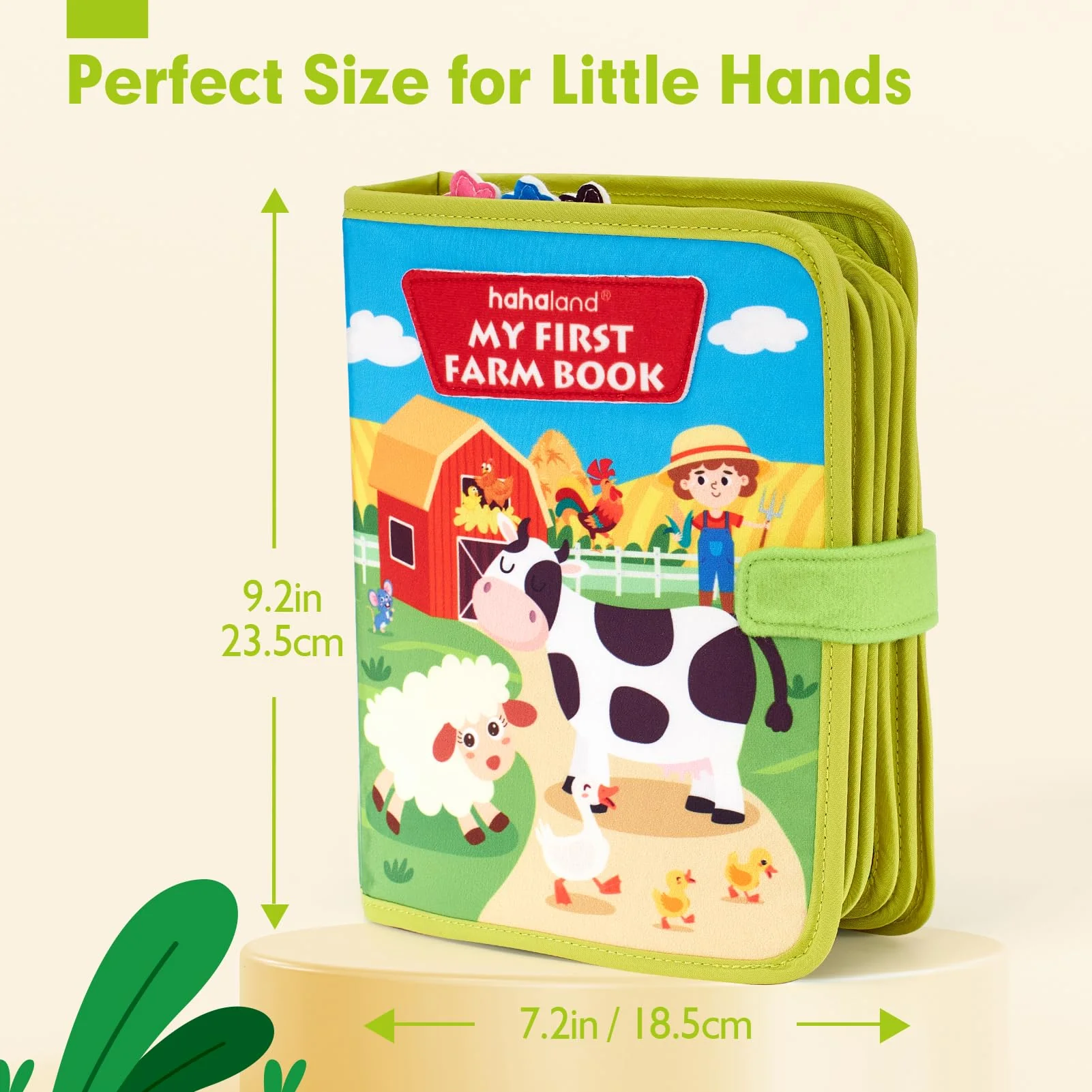 hahaland Busy Book for Toddlers 1-3 - Montessori Toys Busy Board for 1 Year Old Boy Gifts Girl Toys Educational Learning Quiet Activity Books Travel Toy One Year Old Birthday Christmas Toddler Gifts - Image 3