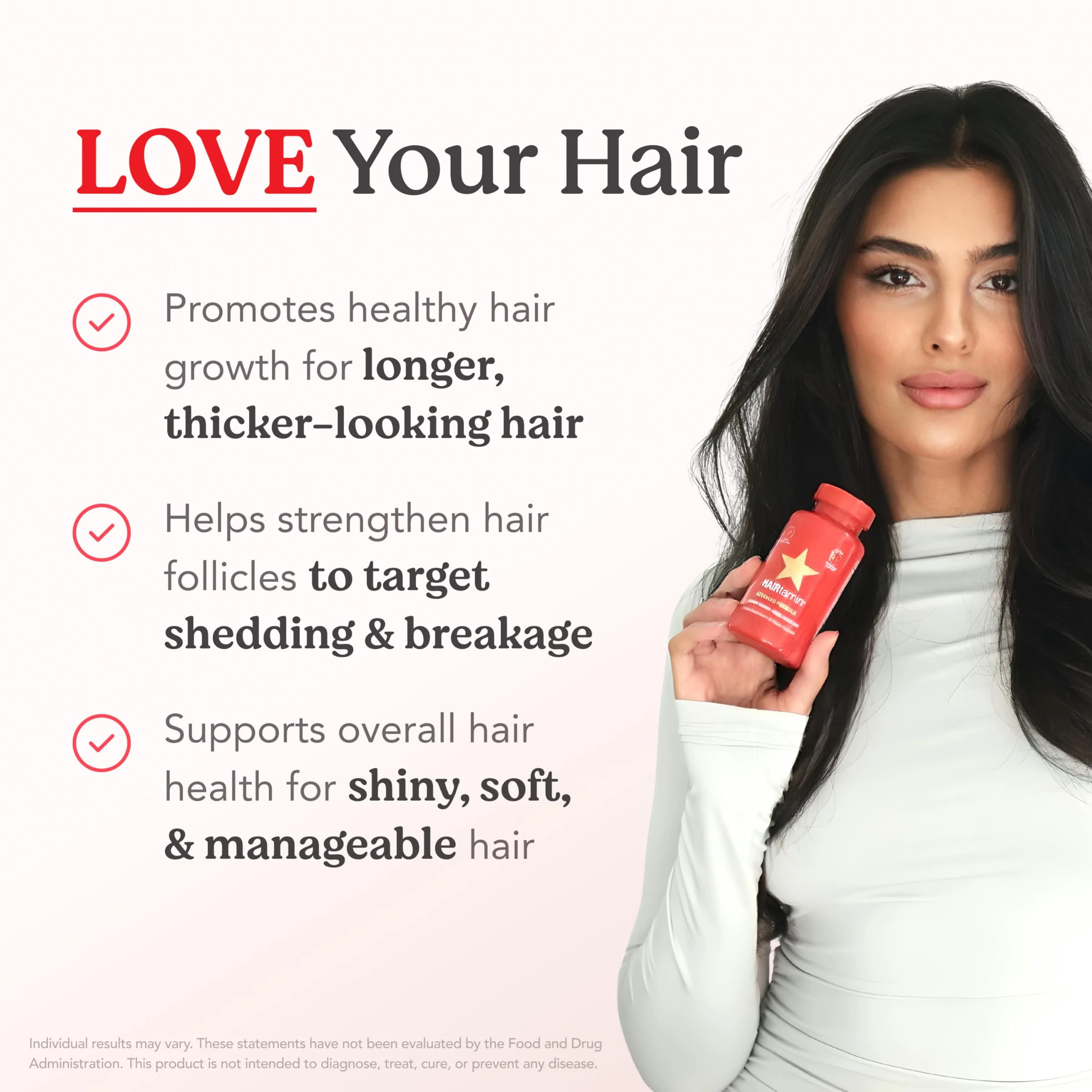HAIRtamin Advanced Formula Hair Vitamins for Women & Men | Vegan 5000 Mcg Biotin Capsules Vitamin Supplement | Hair Skin and Nail Capsule Supplement to Promote Hair Growth & Thickness | 30 Count - Image 7