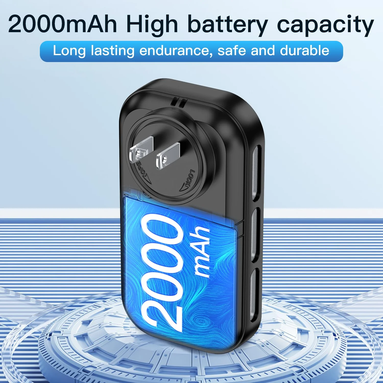 HAKINAKU 4IN1 Plug in Smoke & Carbon Monoxide Detector Combination Builti-in 2000 mAh Backup Battery HD Screen [Smoke CO Temp Humidity Sensor] Alarm for Home Travel Hotel Indoor (Black) - Image 8