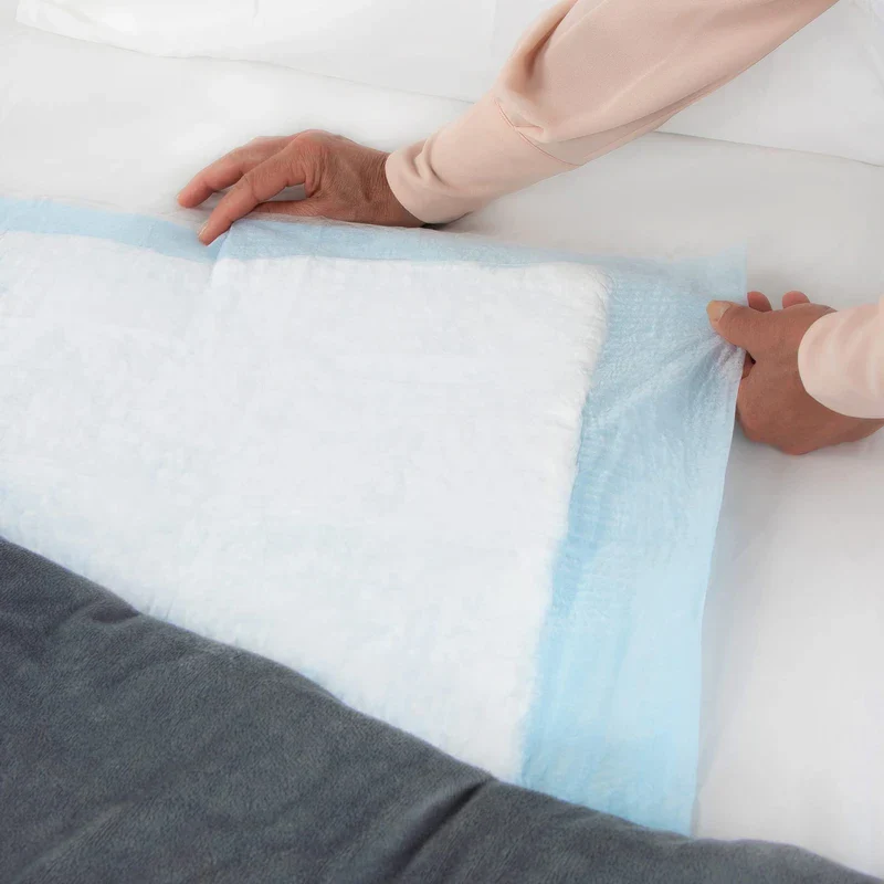 HALYARD* Disposable Standard Underpads Incontinence Pads, 23”x36” Case of 150, Lt. Blue-Comfortable Chucks Pads, Disposable, for Adults-Soft Bed Pads for Elderly/Adult Patients, 48822 (Case of 150) - Image 6