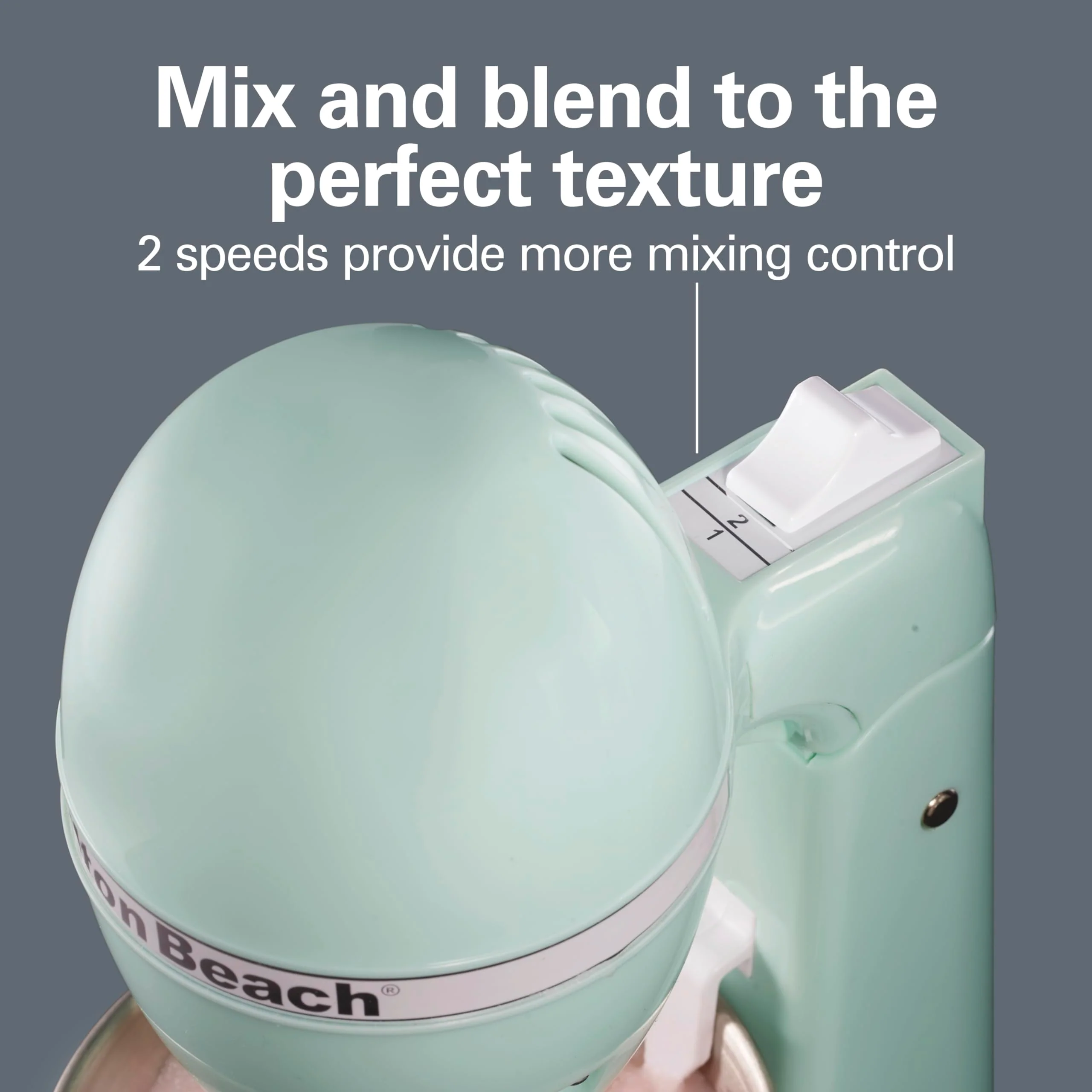 Hamilton Beach DrinkMaster Electric Drink Mixer, Retro Milkshake Maker & Milk Frother, 2 Speeds, Extra-Large 28 oz. Stainless Steel Cup, Mint - Image 5