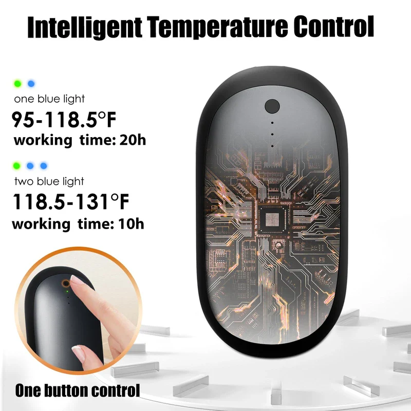 Hand Warmers Rechargeable, Electric Rechargeable Hand Warmer for Christmas Golf Hunting Camping Accessories - Image 6