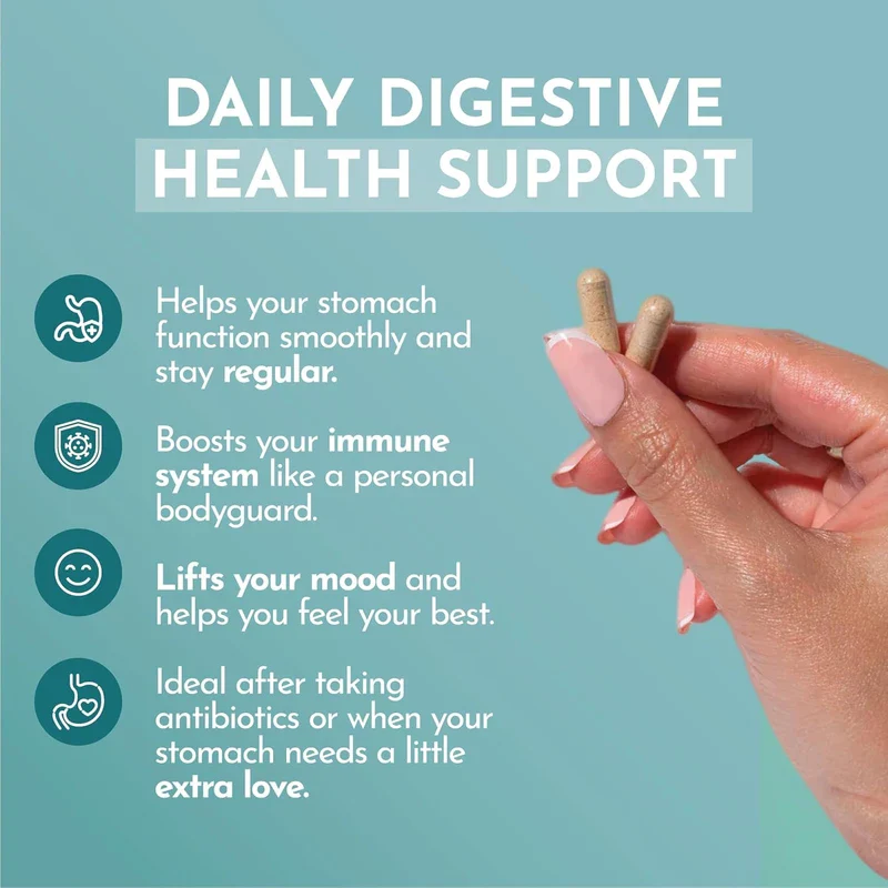 Happy Flora, Probiotic Supplement 170 Billion CFU for a Healthy Gut Health with enzymes for Digestion, probiotics for Women and Men, 1 Bottle - 60 Capsules - Image 7