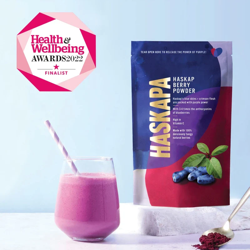 Haskapa | Superberry Powder | Made With 100% Natural Vegan Whole Haskap Berries | High in Vitamin C + Antioxidants | Gluten Free | Superfood Made from Freeze Dried Berries | (30 Day Supply) - Image 2