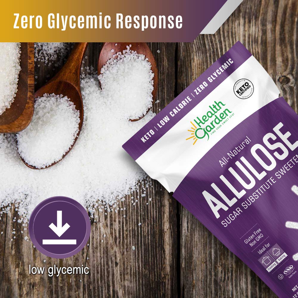 Health Garden Allulose Sweetener - Gluten and Sugar Free - Zero Net Carb - Non GMO - Kosher - Keto Friendly (14 OZ) - Image 4