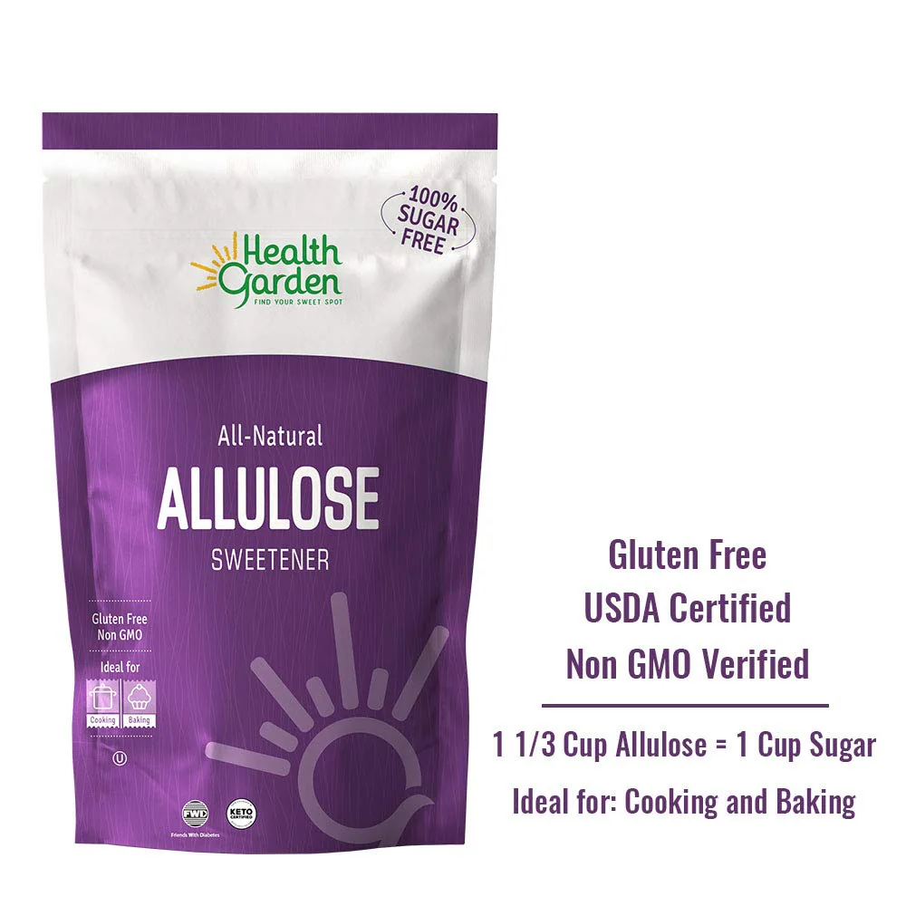 Health Garden Allulose Sweetener - Gluten and Sugar Free - Zero Net Carb - Non GMO - Kosher - Keto Friendly (14 oz) - Image 4