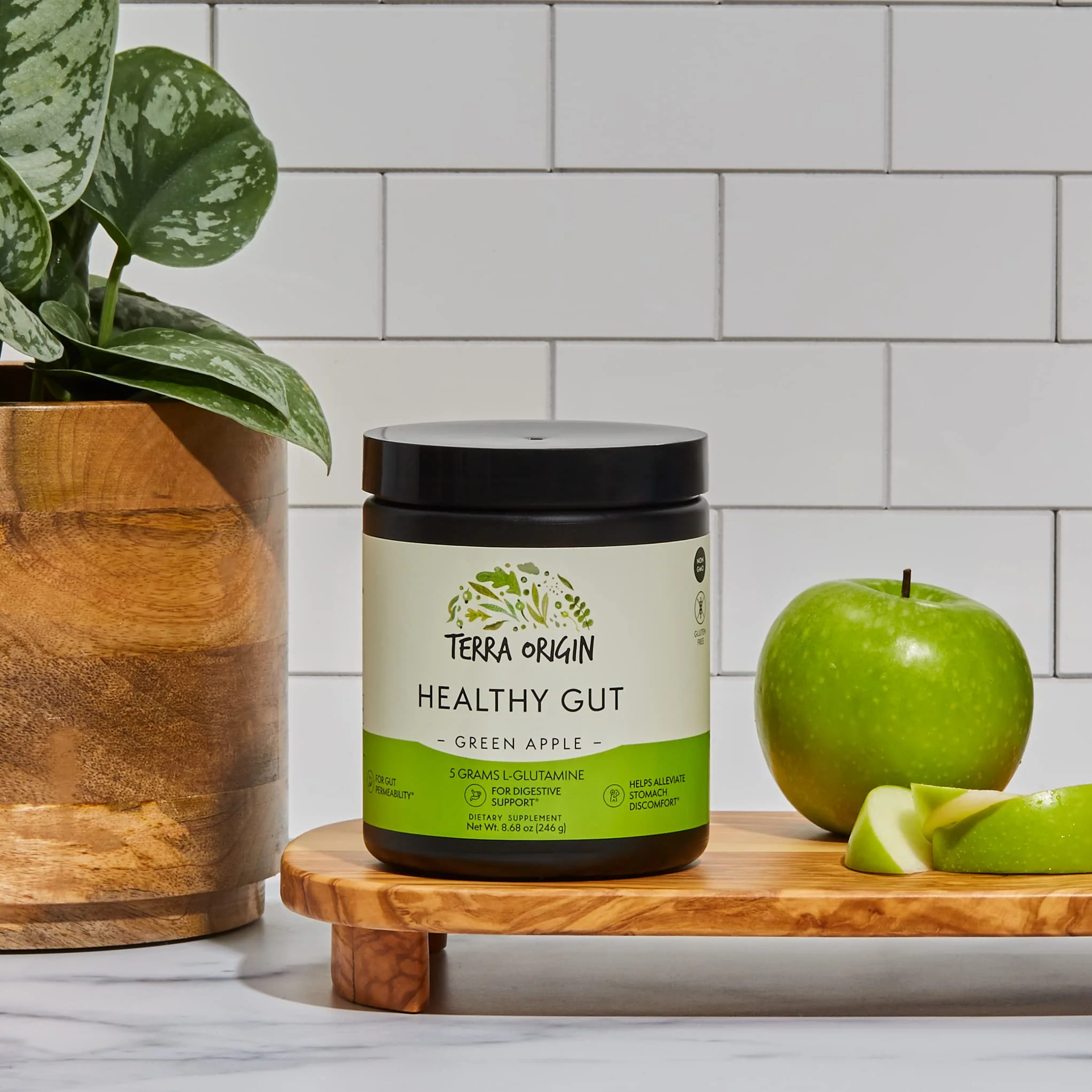 Healthy Gut Green Apple | 30-Servings with L-Glutamine, Zinc, Glucosamine, Slippery Elm Bark, Marshmallow Root and More! - Image 5