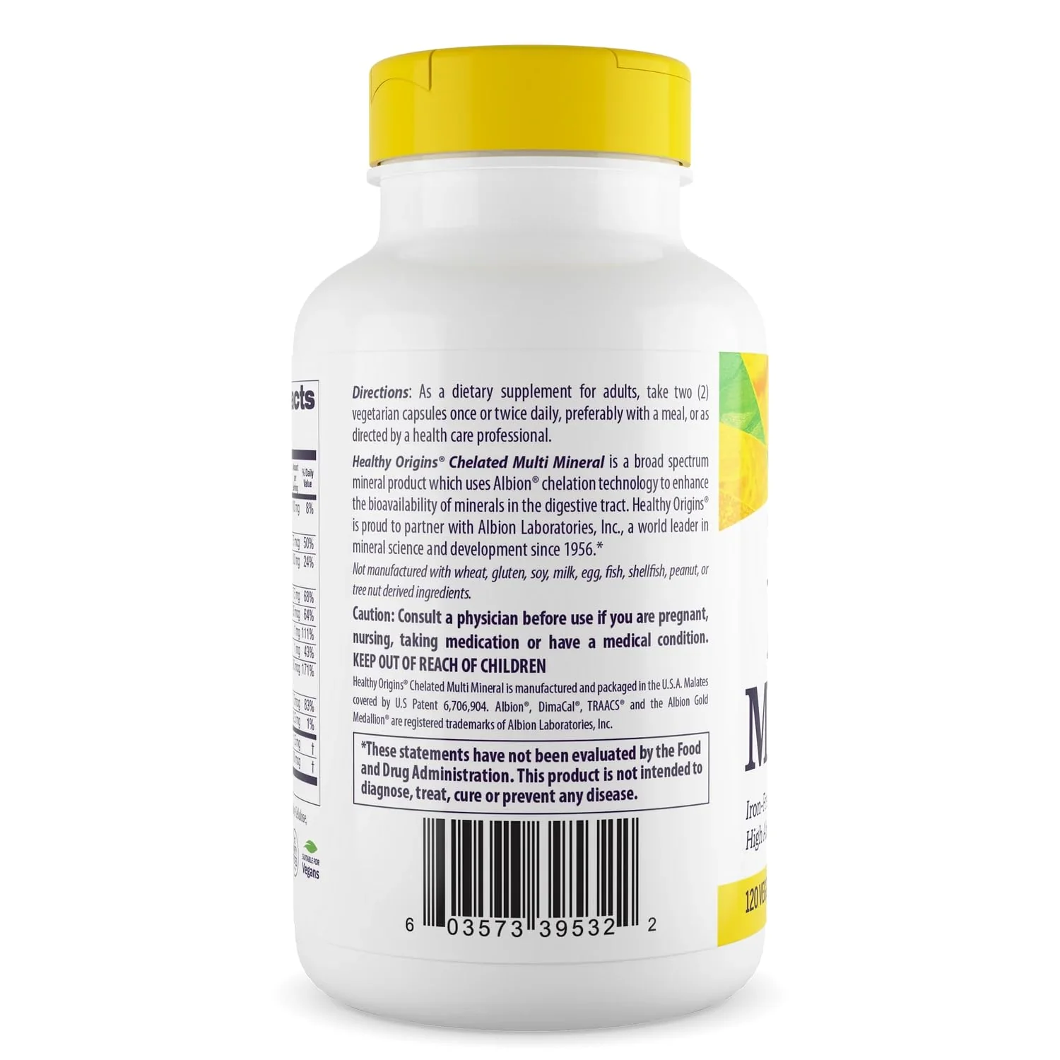 Healthy Origins Chelated Multi Mineral (Albion Minerals, Bioavailable, Non-GMO, Gluten Free), 240 Veggie Caps - Image 7