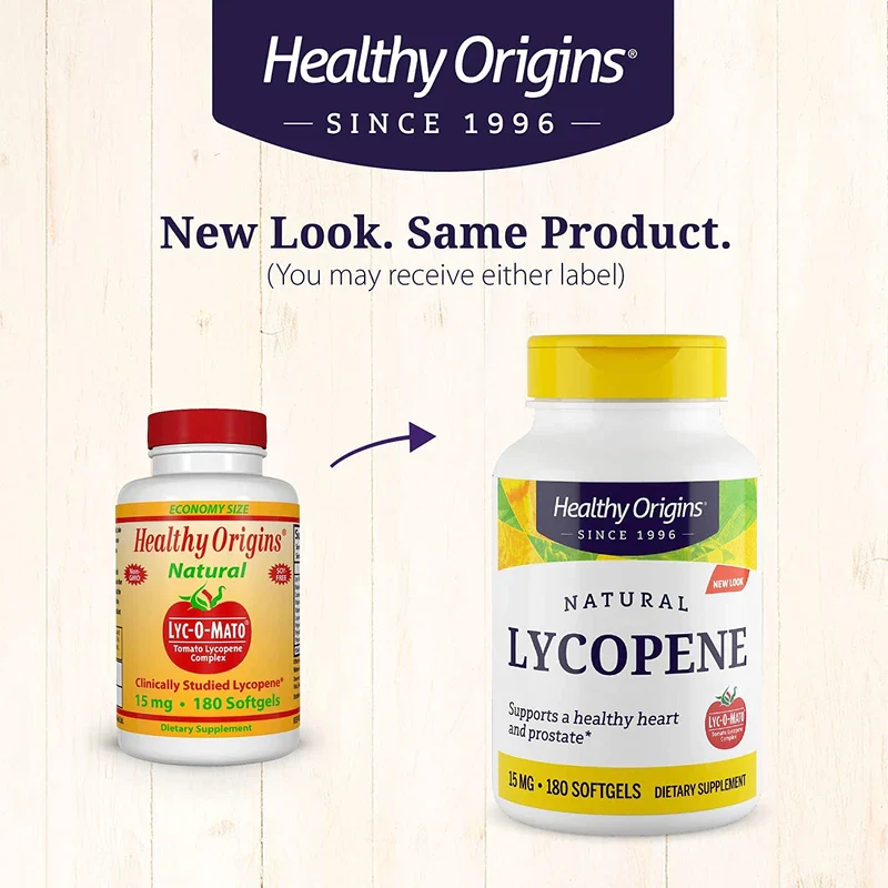 Healthy Origins LYC-O-Mato Lycopene (Non-GMO) 15 mg, 180 Softgels - Image 2