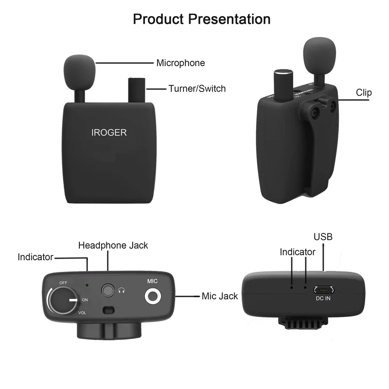 Hearing Amplifier Rechargeable Hearing Aid Device Personal Sound Amplifier PSAP for Ears,Seniors,with Headphone,Directional Microphone - Image 2