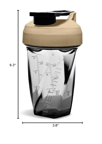 HELIMIX 1.5 Vortex Blender Shaker Bottle Holds Upto 20oz | No Blending Ball or Whisk | USA Made | Portable Pre Workout Whey Protein Drink Shaker Cup | Mixes Cocktails Smoothies Shakes | Top Rack Safe - Image 2