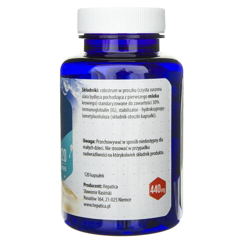 Hepatica Bovine Colostrum 120 Capsules - Image 2