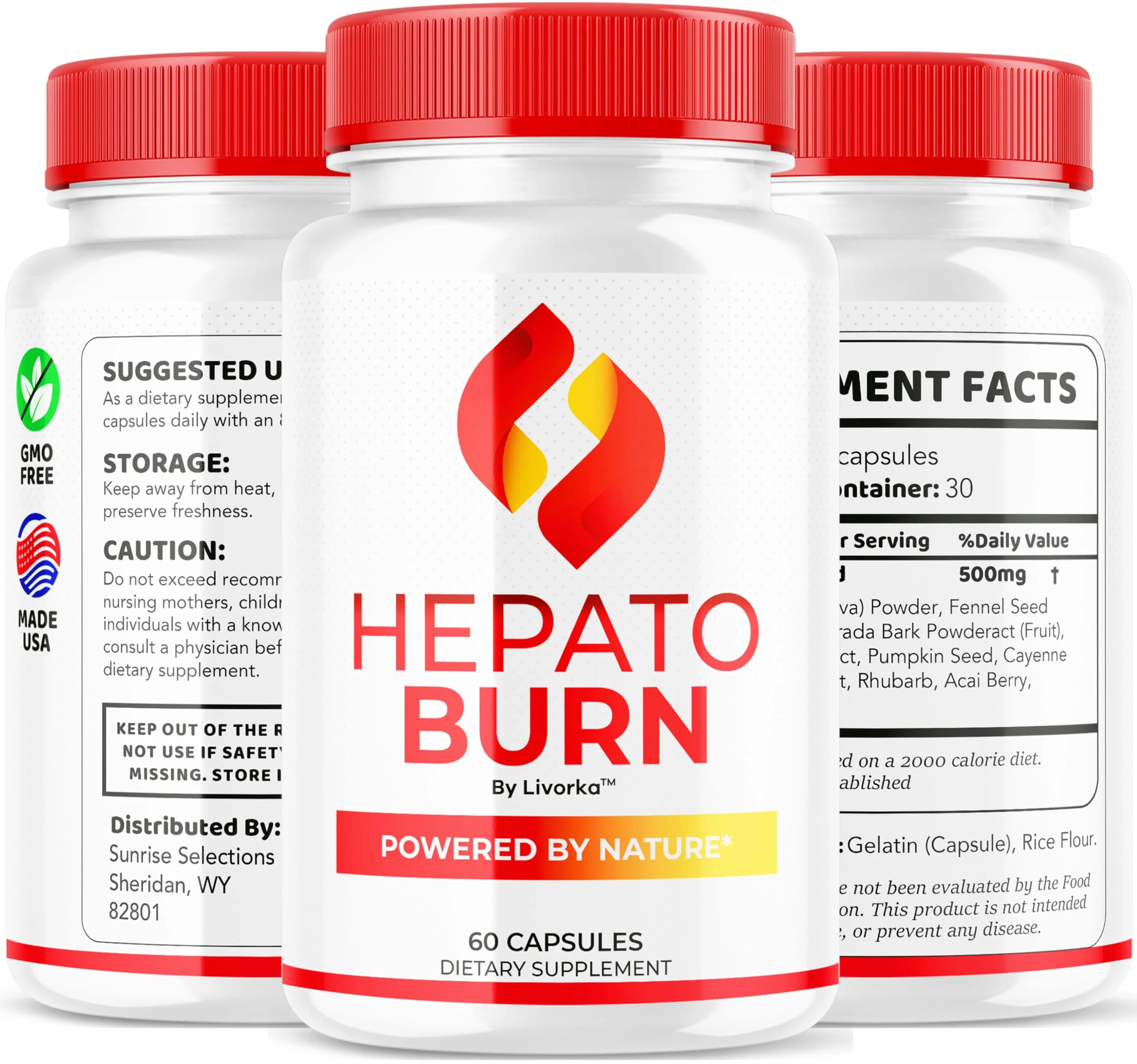 Hepato Burn Capsules - HepatoBurn Pills Supplement Support, Hepatoburn Advanced Formula - All Natural Vitamin Energy and Wellness, Hepato Burn Premium Formula, 60 Capsules for 1 Month - Image 2