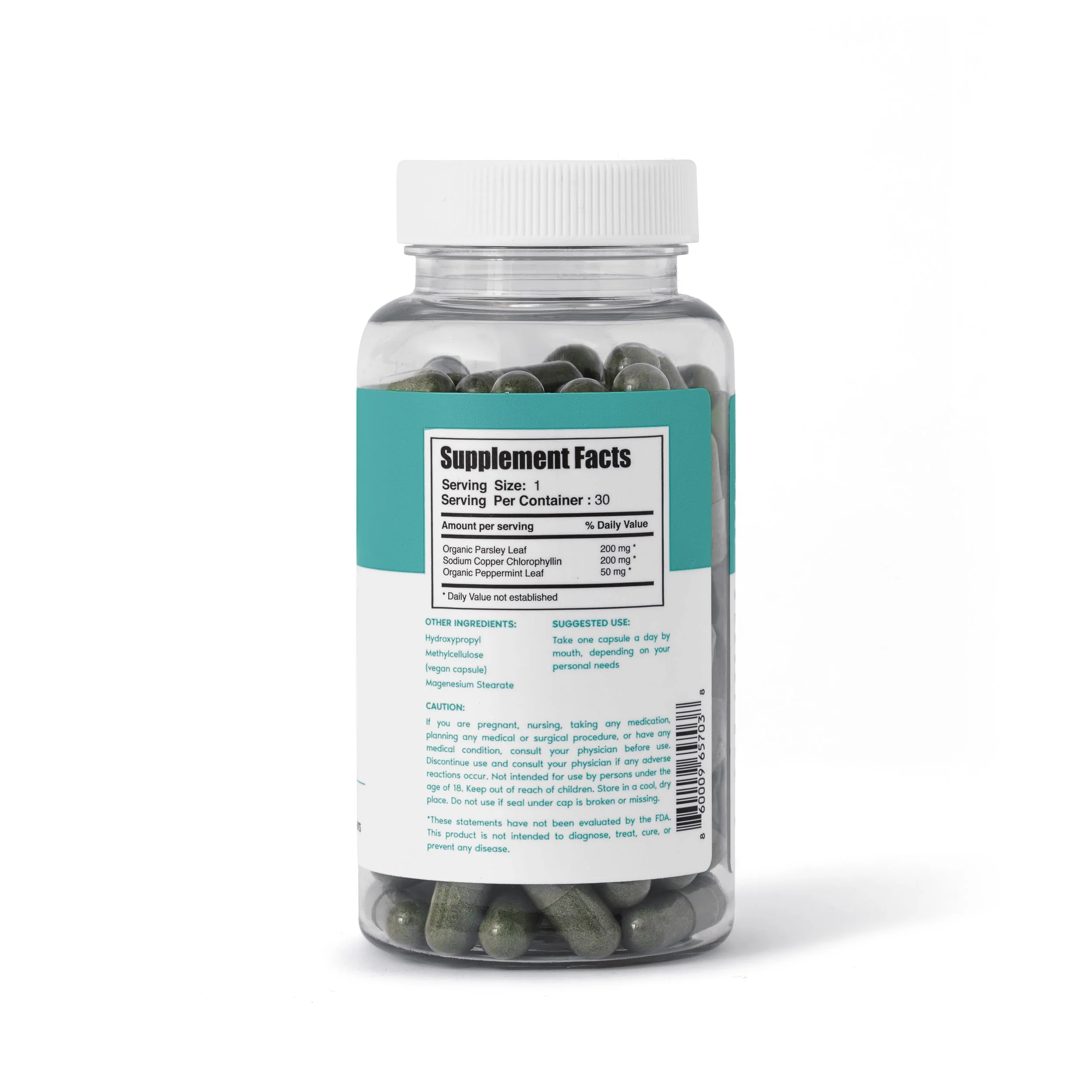 Her Fantasy Box | Body Magic Chlorophyll Capsules - 30 Vegan Capsules for Detox, Digestion, Gut Health, Skin Support, and Oily Skin - Natural Energy Booster (200 mg) (100mg) (200mg) - Image 4