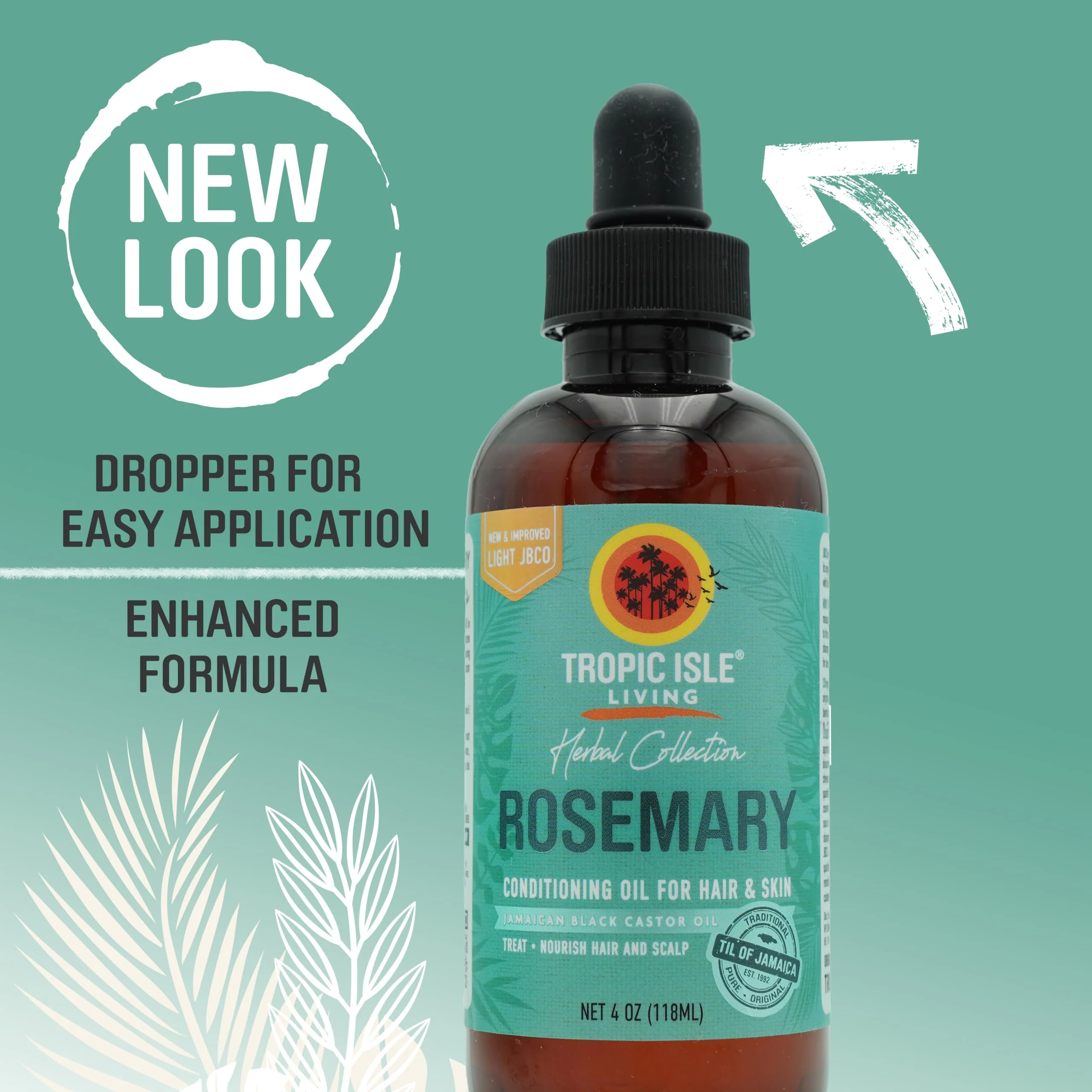 Herbal Collection Jamaican Black Castor Oil (Rosemary) 4oz | Revitalizing & Nourishing Oil for Hair, Skin & Scalp | Promotes Hair Growth, Stimulates Scalp & Adds Shine | Paraben-Free & Cruelty-Free - Image 4