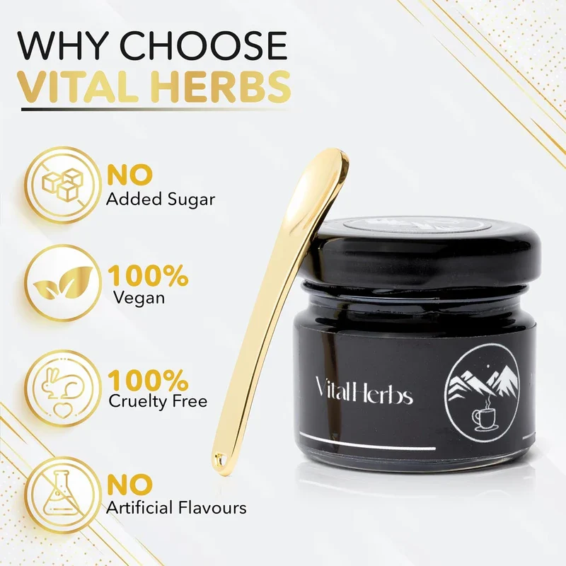 Himalayan Pure Shilajit Resin for Men & Women | High Potency - 85+ Trace Minerals, 75%+ Fulvic Acid, QR for Lab Test Report, 60 Servings for Immune Support & Energy, 2*20g | Gold Graded (2PAC) - Image 3