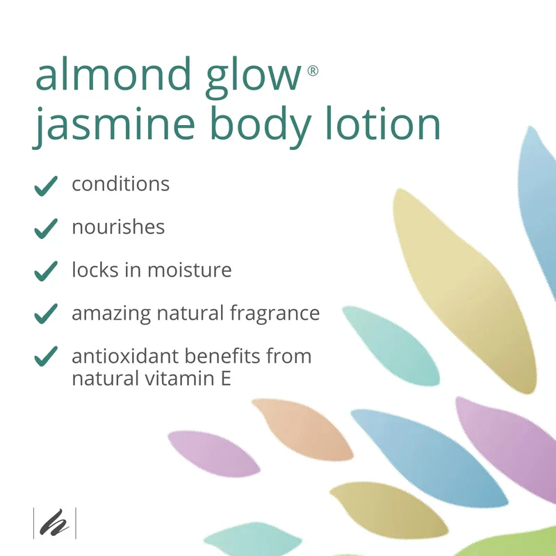 Home Health Almond Glow Body Lotion, Jasmine - 8 fl oz - Moisturizes & Revitalizes the Skin - Includes Vitamin E + Peanut, Olive & Lanolin Oils - Non-GMO, Vegetarian Friendly - Image 2