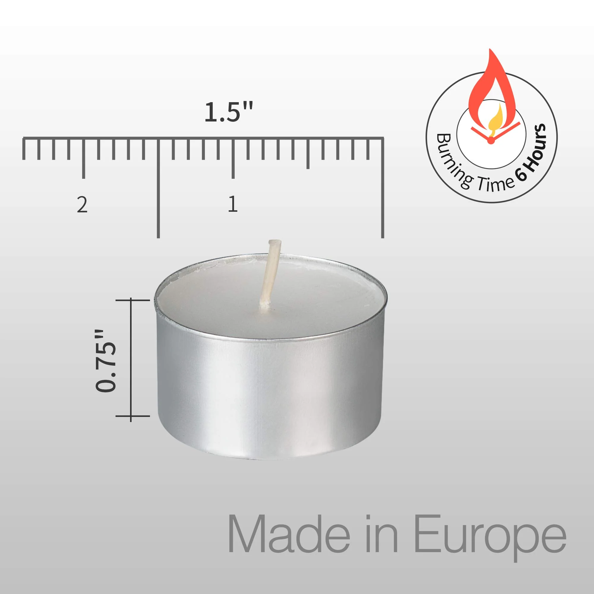 HomeLights Unscented White Tealight Candles -100 Pack, 6 to 7 Hour Burn Time Smokeless, Mini Votive Paraffin Candles with Cotton Wicks for Shabbat, Weddings, Christmas, Home Decor - Image 7