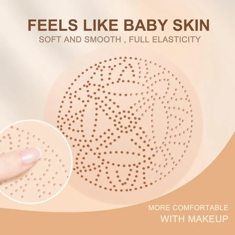 Honey And Pine Makeup, 2025 Moisture Honey And Pine Cc Cream Concealer, Mushroom Head Air Cushion CC Cream, Long-lasting Cushion Foundation CC Cream for All Skin Types (02# Natural) - Image 2