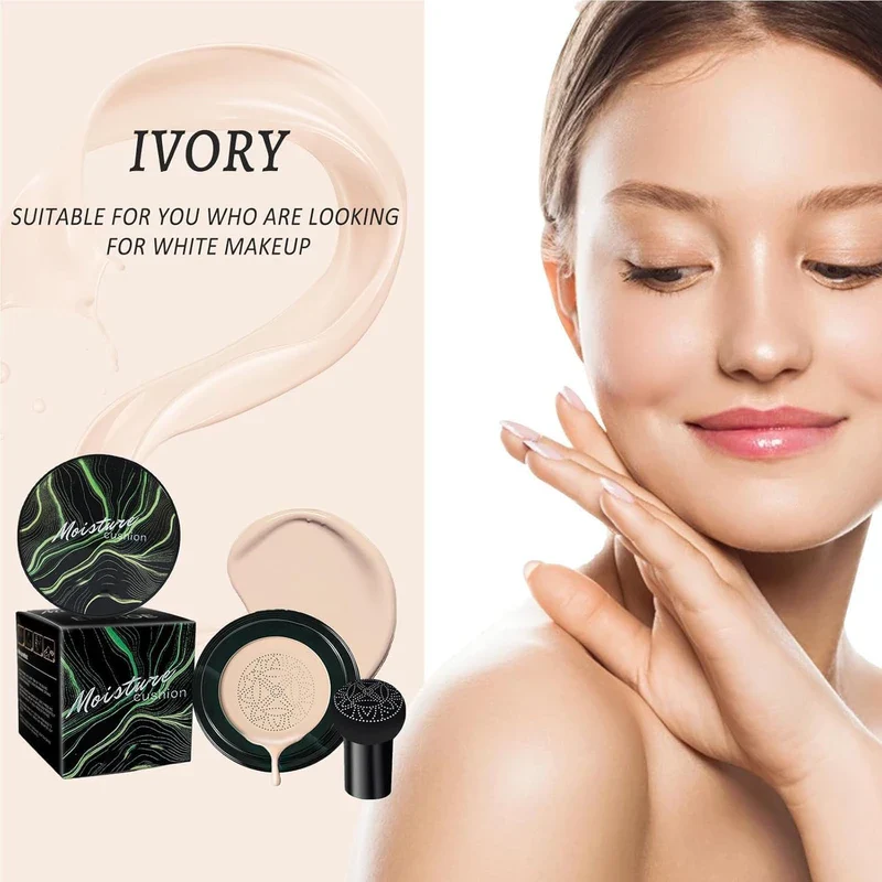 Honey And Pine Makeup, 2025 Moisture Honey And Pine Cc Cream Concealer, Mushroom Head Air Cushion CC Cream, Long-lasting Cushion Foundation CC Cream for All Skin Types (02# Natural) - Image 8