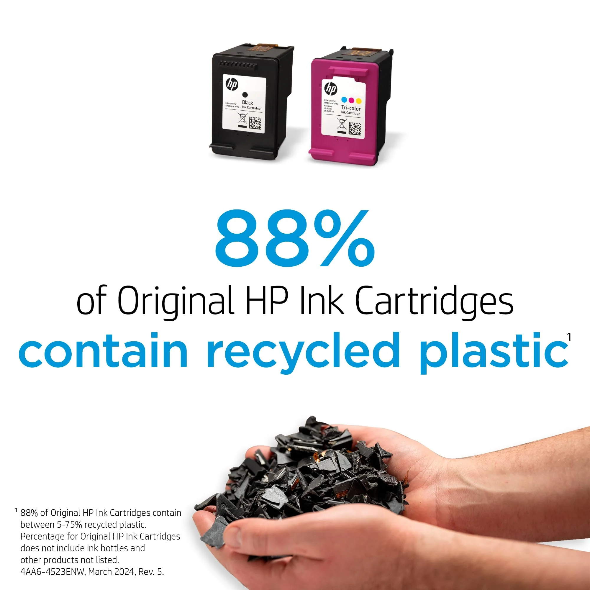 HP 67 Black/Tri-color Ink Cartridges for HP Printers | Works with Printer Series: DeskJet 1255, 2700, 4100; ENVY 6000, 6400 | Eligible for Instant Ink | 3YP29AN - Image 3