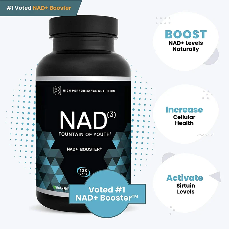 HPN Supplements NAD3 NAD+ Booster | Value Size 2 Month Supply | Clinically Proven & Independently Tested - Metabolic Repair | 311 mg per Serving - 120 Capsules - Image 2
