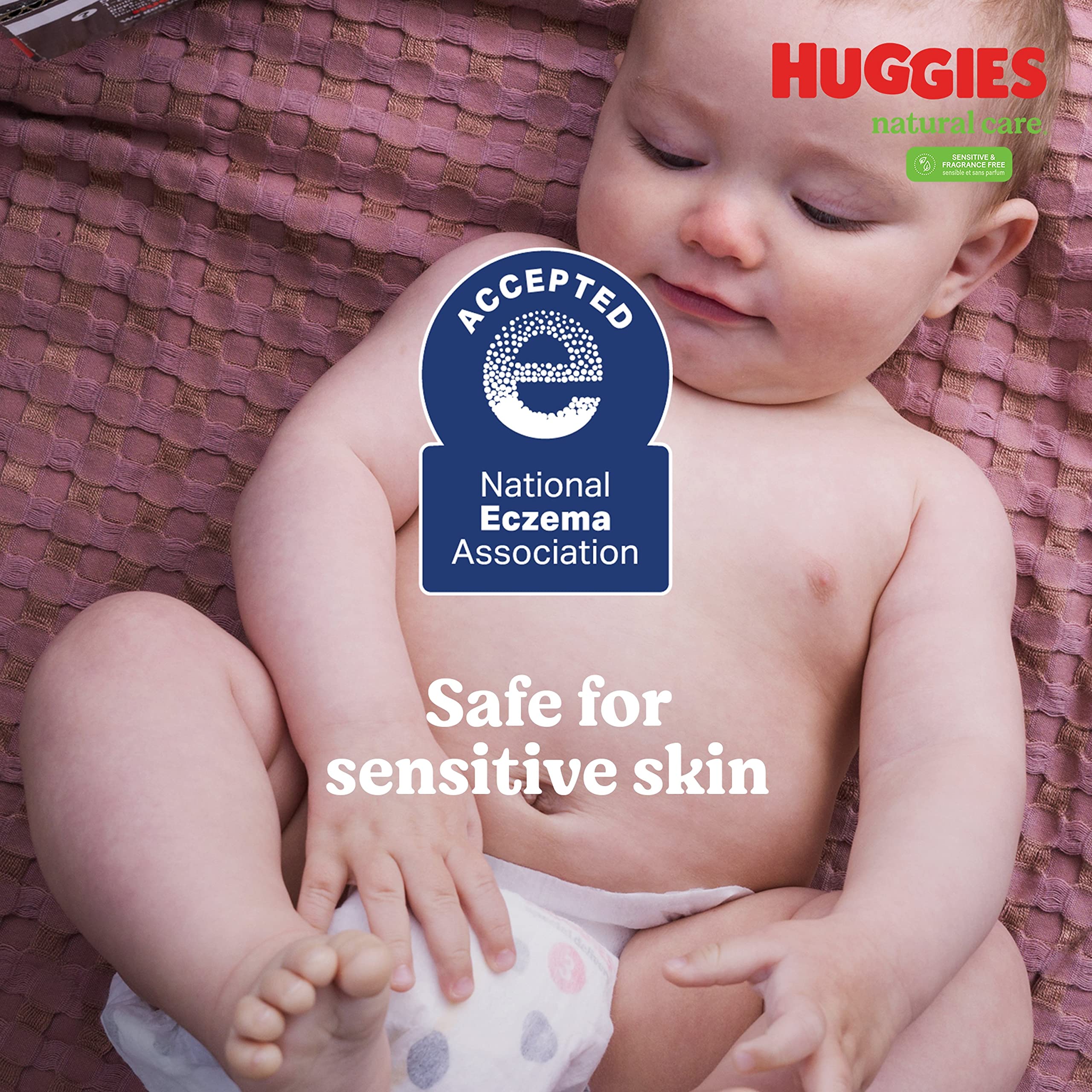 Huggies Natural Care Sensitive Baby Wipes, Unscented, Hypoallergenic, 99% Purified Water, 15 Flip-Top Packs (960 Wipes Total) - Image 13