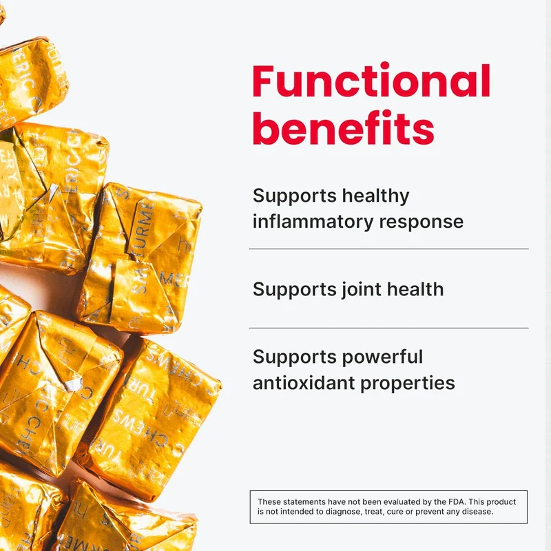 humanN Turmeric Chews – High Absorption Curcumin Complex, Clinically Studied – Orange Citrus Flavor – Joint Health Support – 30 Chews from the Makers of SuperBeets - Image 3