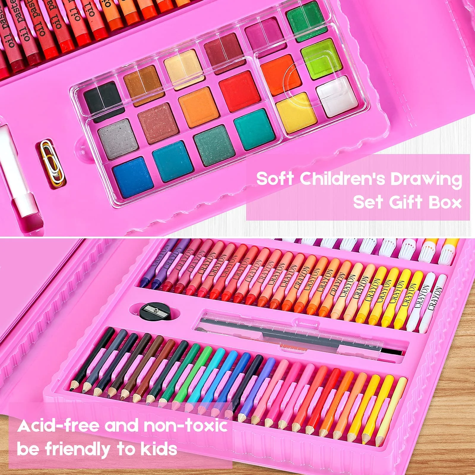 iBayam Stocking Stuffers, Art Supplies, Arts and Crafts for Kids Ages 8-12, Teens Girls Christmas Gifts, 251-Pack Art Set Case with Trifold Easel, Sketch Pads, Gifts for 5-12 Year Old Girl - Image 4