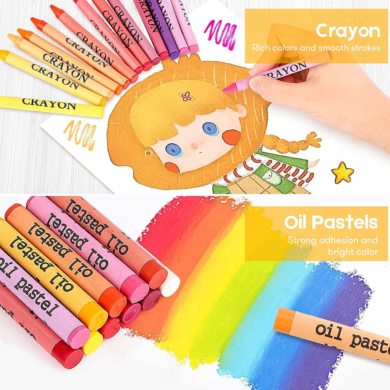 iBayam Stocking Stuffers, Art Supplies, Arts and Crafts for Kids Ages 8-12, Teens Girls Christmas Gifts, 251-Pack Art Set Case with Trifold Easel, Sketch Pads, Gifts for 5-12 Year Old Girl - Image 5