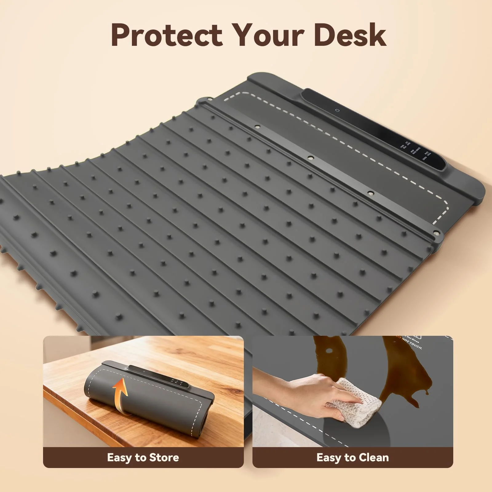 Ieuan Warming Mat For Food Extra Large 36"x15", Electric Warming Tray with 14-Level Temp 10-Hour Timer Adjustable Temperature, Food Heating Pad for Dishes, Soup, Family Dinners, and Holiday Gatherings - Image 3