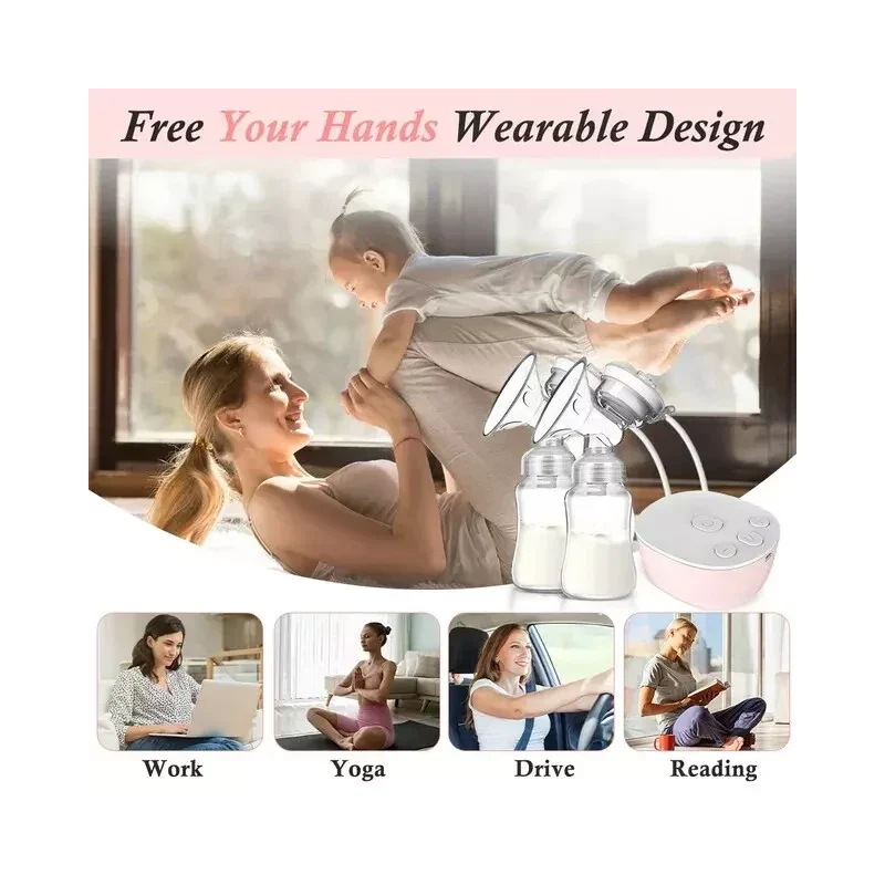 iFANZE Double Electric Hands-Free Breast Pump W/Anti-BackFlo - Image 6