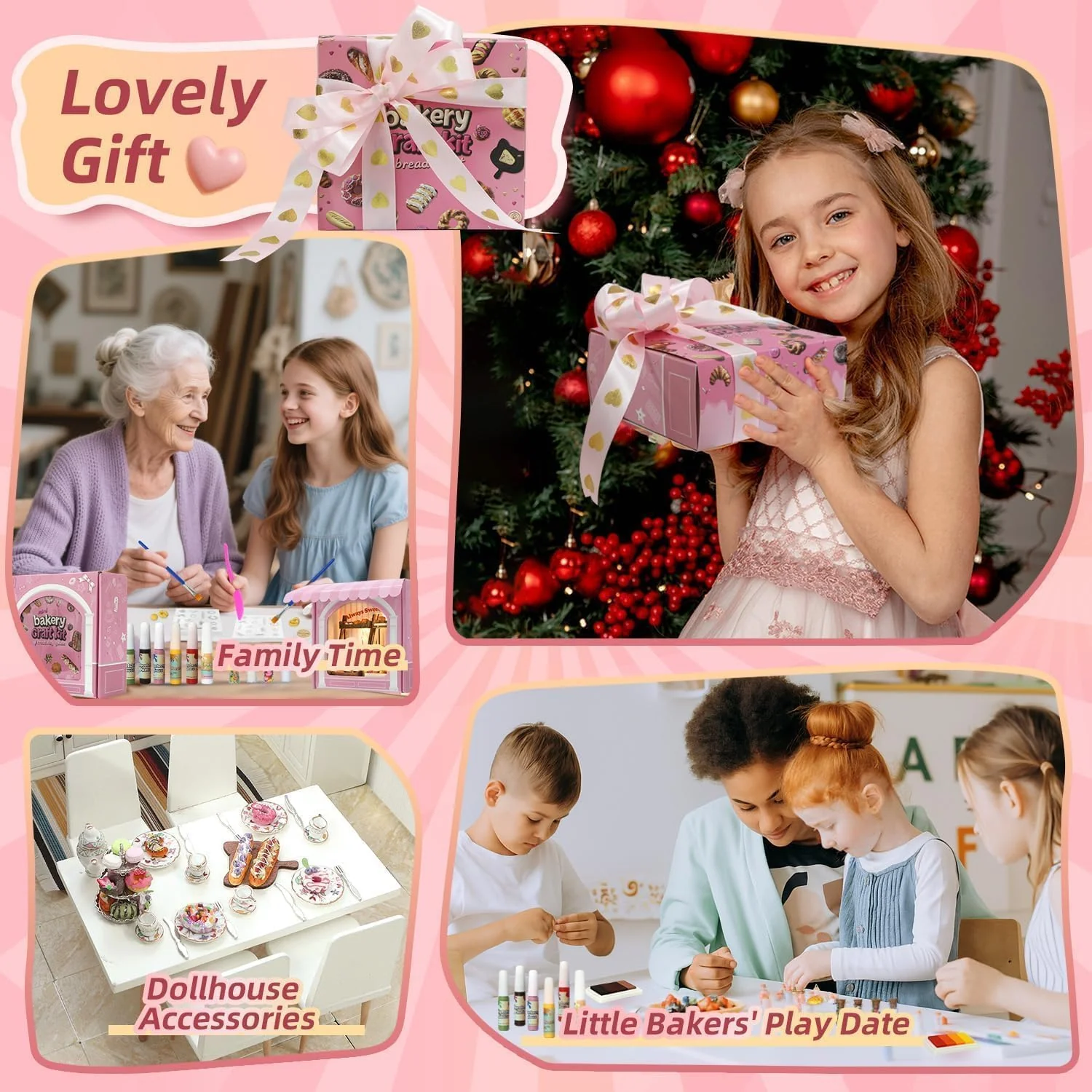 iLAND Air Dry Clay Crafts for Girls 8-12 Cute Arts and Crafts for Kids Fun Kid Activities on Lovely Modeling Clay Kit DIY Crafting for Teens Birthday Gifts for Girls 10-12 13 Christmas Gifts Creative - Image 4
