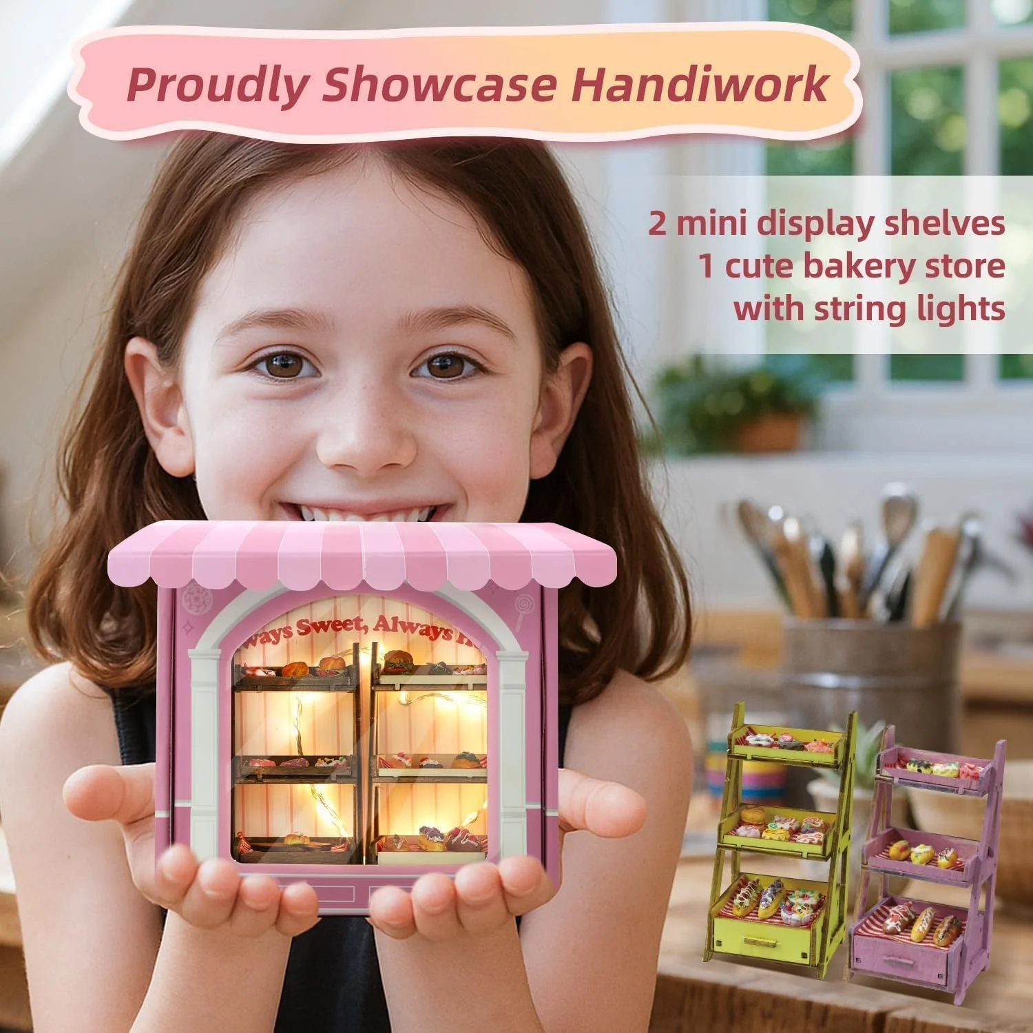 iLAND Air Dry Clay Crafts for Girls 8-12 Cute Arts and Crafts for Kids Fun Kid Activities on Lovely Modeling Clay Kit DIY Crafting for Teens Birthday Gifts for Girls 10-12 13 Christmas Gifts Creative - Image 5