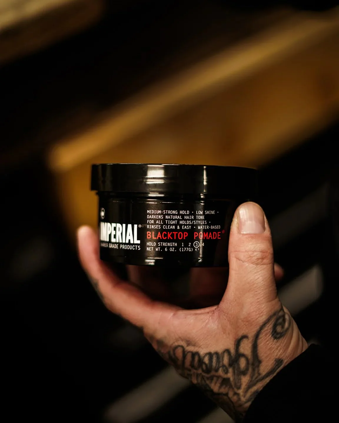 Imperial Barber Grade Products Blacktop Pomade , 6 oz - Image 7