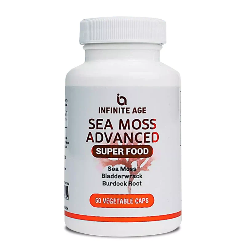 Infinite Age Sea Moss Advanced Superfood - Thyroid Care, Burdock, Bladderwrack