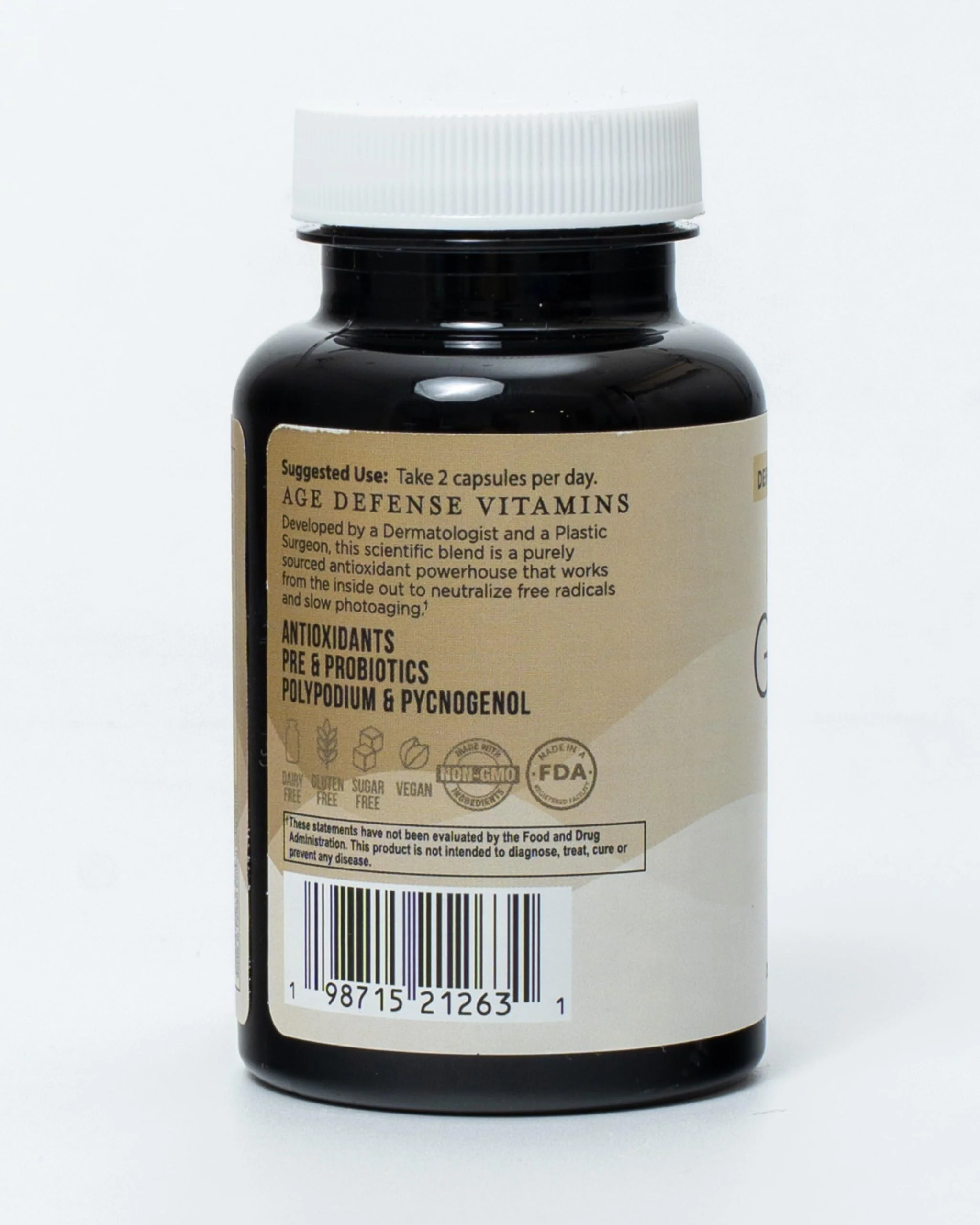 Inner Glow Age Defense Vitamins - Dermatologist and Plastic Surgeon Developed to Fight photoaging and Melasma, Polypodium Leucotomos Antioxidant Formula – Vegan, Gluten-Free – 60 Capsules - Image 4