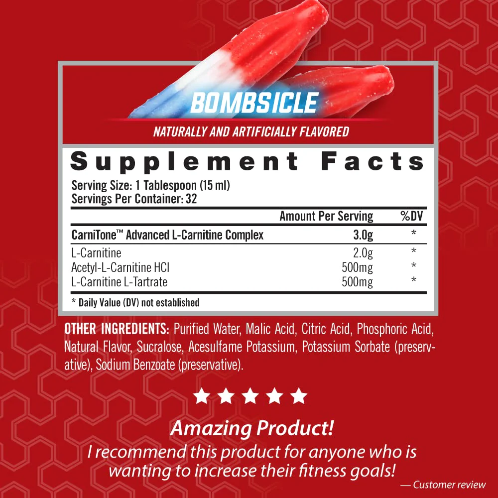 iSatori L-Carnitine LS3 3000, Liquid L-Carnitine with Acetyl L-Carnitine, L-Carnitine L-Tartrate, Stimulant Free Pre Workout, No Calories, Sugar, Gluten, Keto-Friendly, Bombsicle Flavor (32 Servings) - Image 6