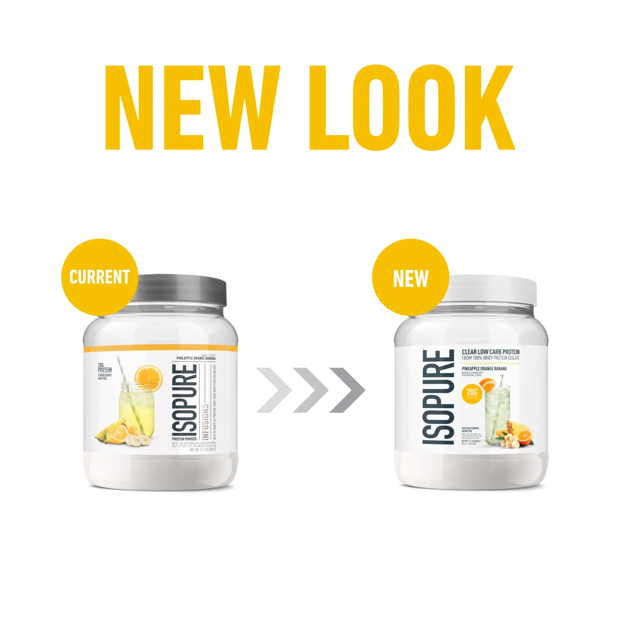 Isopure Infusions, Refreshingly Light Fruit Flavored Whey Protein Isolate Powder, "Shake Vigorously & Infuses in a Minute", Pineapple Orange Banana, 16 Servings - Image 5