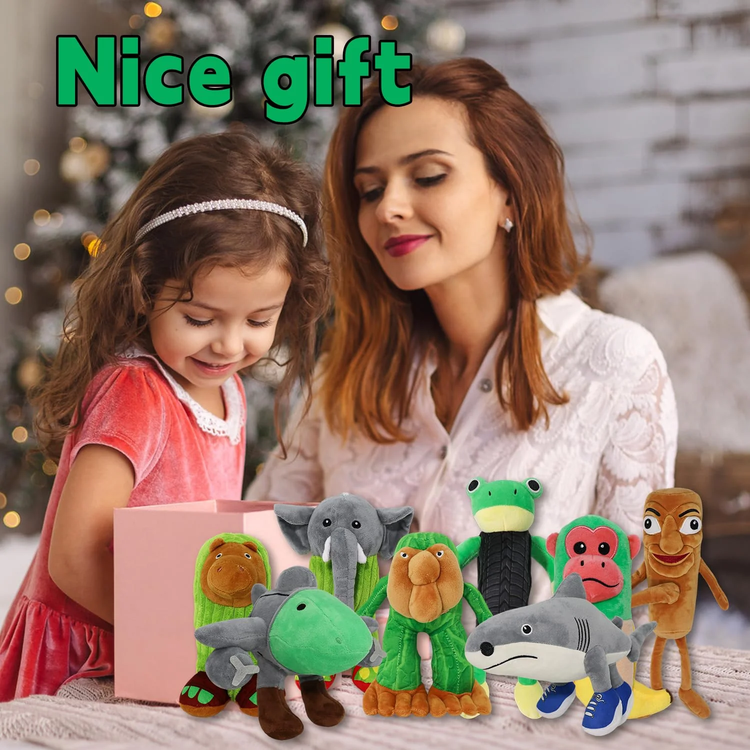Italian Brainrot,Tung Tung Tung Sahur Plushies Toy 16inch for Fans Gift, Soft Stuffed Animal Pillow for Home Kids' Bedroom Decor, Birthday Christmas Choice for Boys Girls (8PACK) - Image 3
