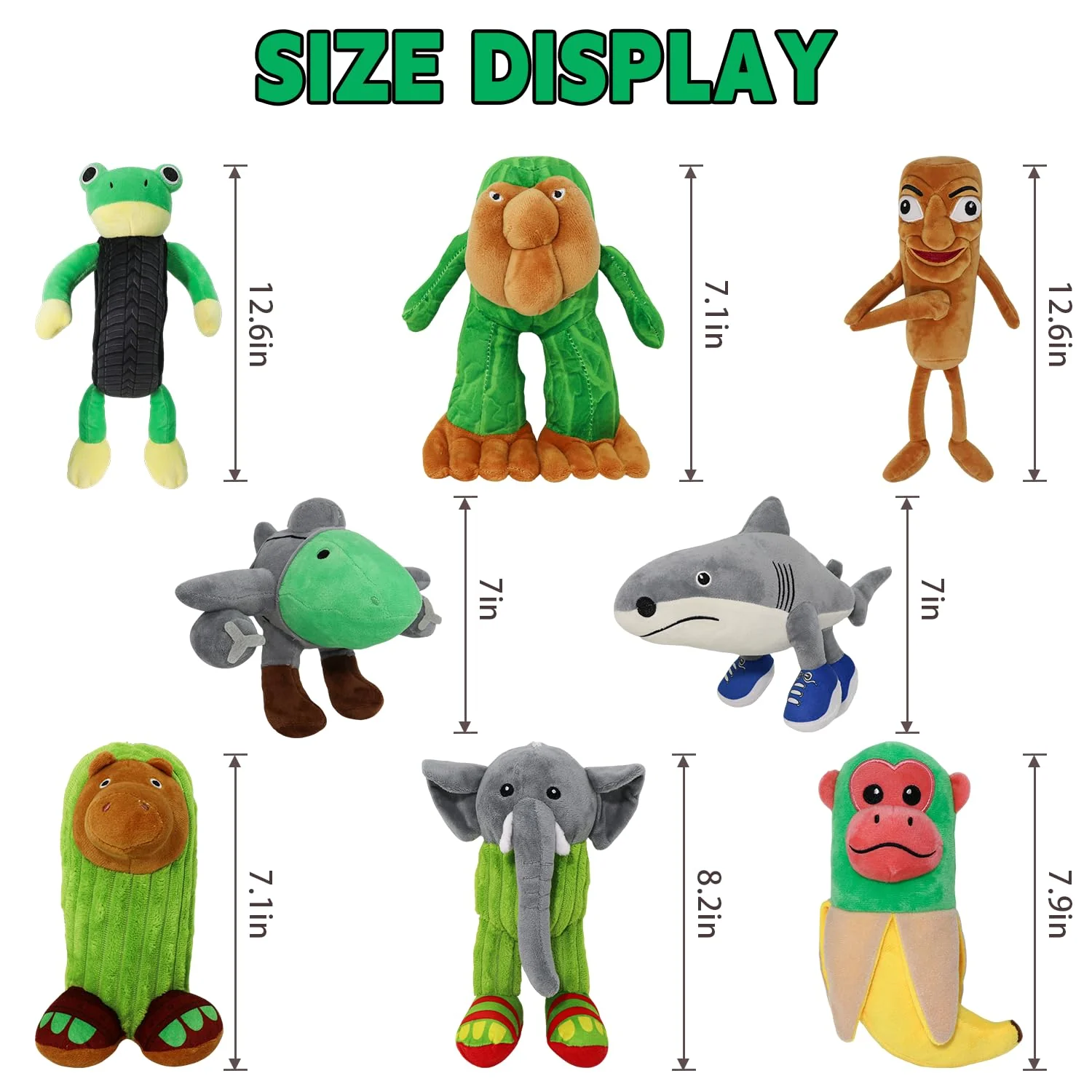 Italian Brainrot,Tung Tung Tung Sahur Plushies Toy 16inch for Fans Gift, Soft Stuffed Animal Pillow for Home Kids' Bedroom Decor, Birthday Christmas Choice for Boys Girls (8PACK) - Image 7