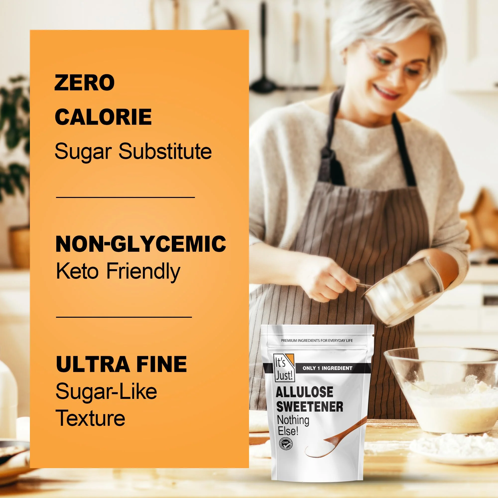 It's Just - Allulose, Sugar Substitute, Keto Friendly Sweetener, Non-Glycemic, Non-GMO (11oz) - Image 6