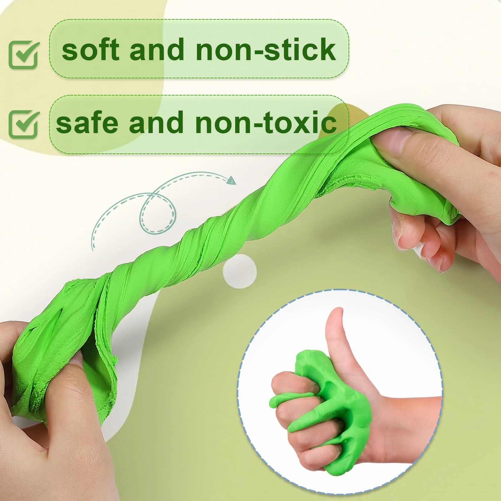 Ixiaoyoo Air Dry Clay, 100 Colors Modelling Clay for Kids, Safe & Non-Toxic, DIY Model Art & Crafts Toys with Sculpting Tools, Home Party Favors, Birthday & Christmas Gifts for Ages 3-12 Boys & Girls - Image 8