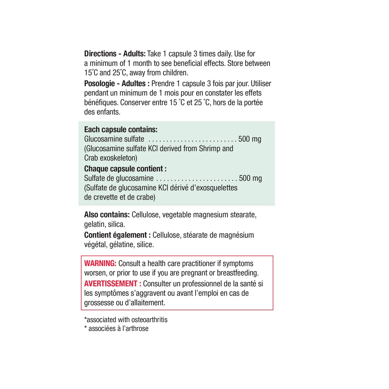 Jamieson Glucosamine Sulfate 500mg 360 Capsules - Image 5